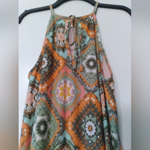 Womens Cato Multicolor Maxi Dress Pockets - Picture 5 of 6